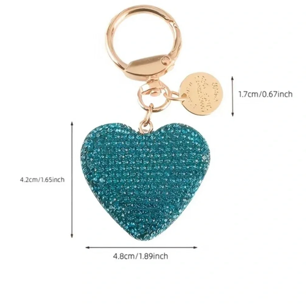 Pink bling‎ bling rhinestones key chain